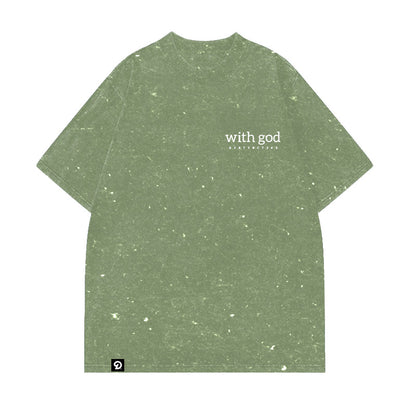 TRY AGAIN THIS TIME WITH GOD - OVERSIZE VINTAGE ACID WASH