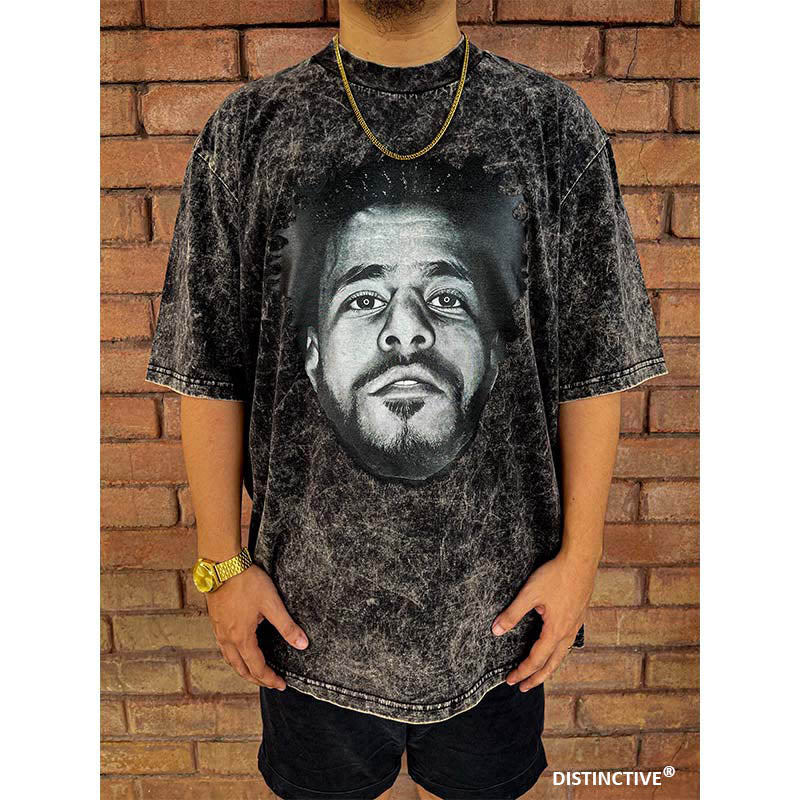 J COLE - OVERSIZE VINTAGE ACID WASH