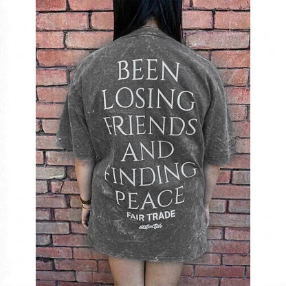 FAIR TRADE - OVERSIZE VINTAGE ACID WASH