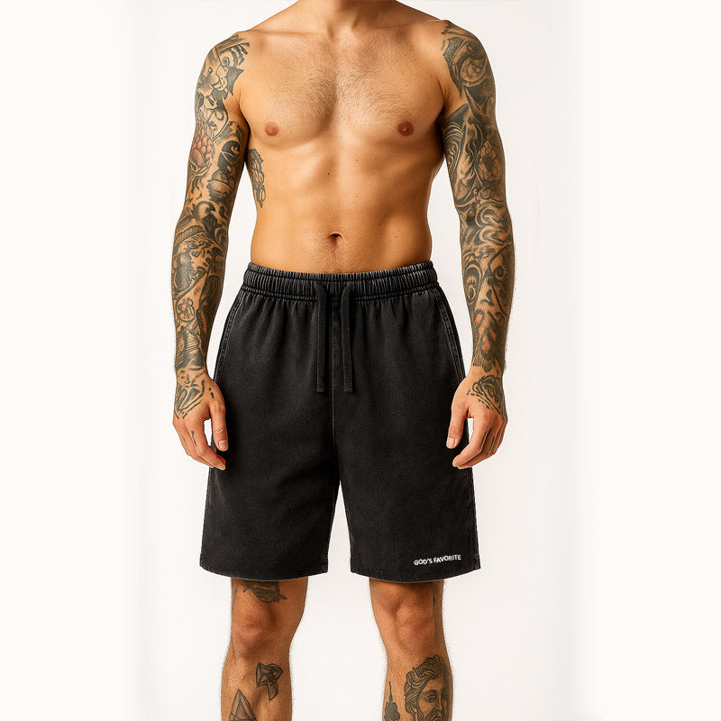 ACIDWASH SHORTS HIGH DENSITY LOOSE FIT GOD'S FAVORITE