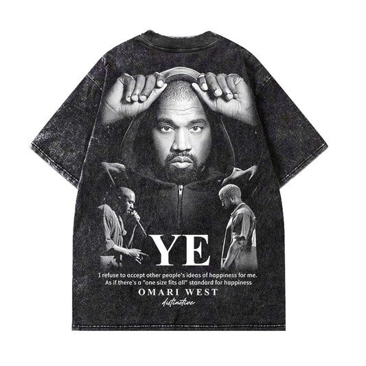 YE - OVERSIZE VINTAGE ACID WASH