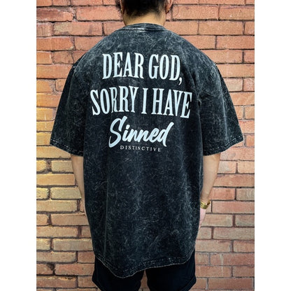 SINNER - OVERSIZE VINTAGE ACID WASH