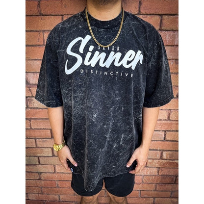 SINNER V2 - OVERSIZE VINTAGE ACID WASH