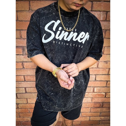 SINNER V2 - OVERSIZE VINTAGE ACID WASH