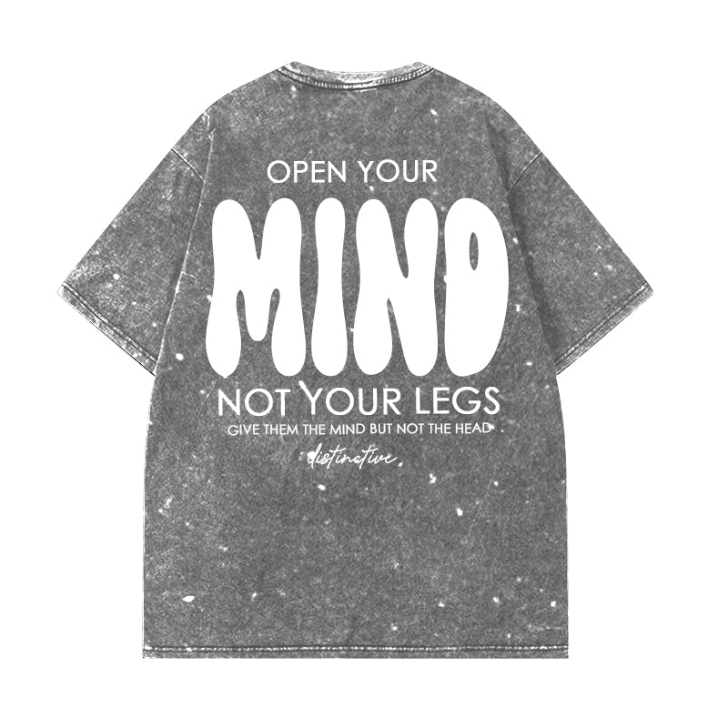 OPEN YOUR MIND - OVERSIZE VINTAGE ACID WASH