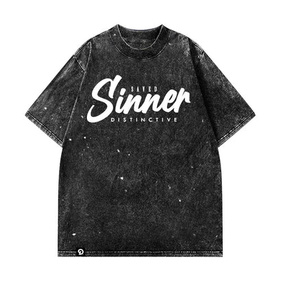 SINNER V2 - OVERSIZE VINTAGE ACID WASH