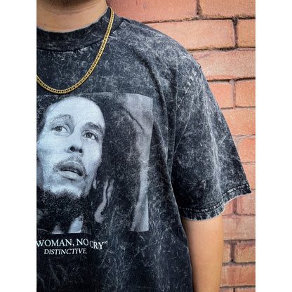 BOB MARLEY - OVERSIZE VINTAGE ACID WASH