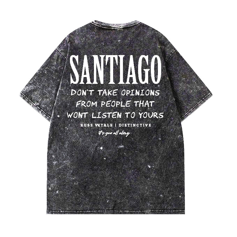 SANTIAGO - OVERSIZE VINTAGE ACID WASH