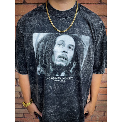 BOB MARLEY - OVERSIZE VINTAGE ACID WASH