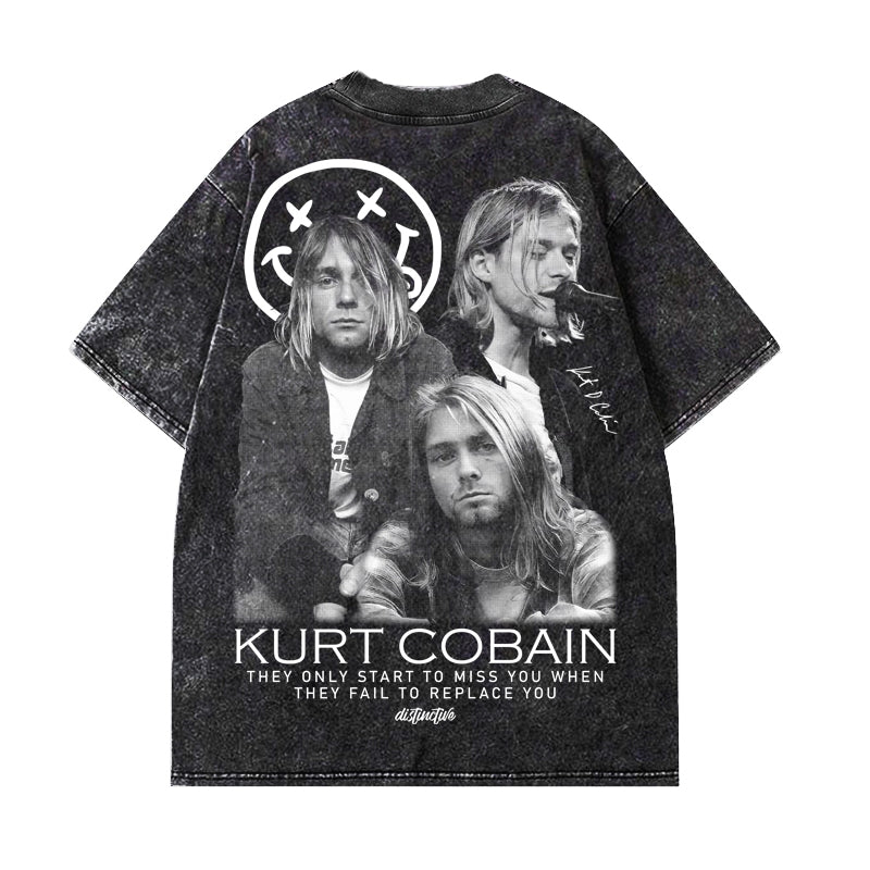 COBAIN - OVERSIZE VINTAGE ACID WASH