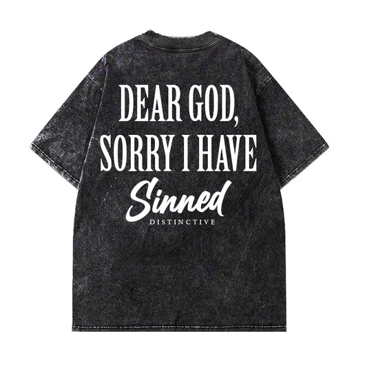 SINNER - OVERSIZE VINTAGE ACID WASH