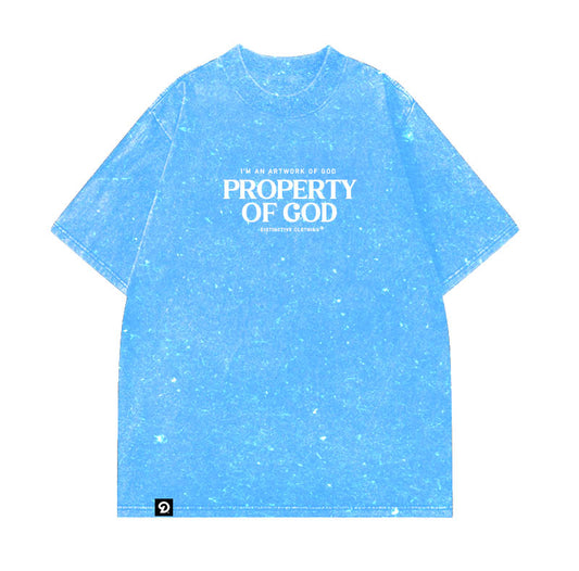 PROPERTY OF GOD  - OVERSIZE VINTAGE ACID WASH