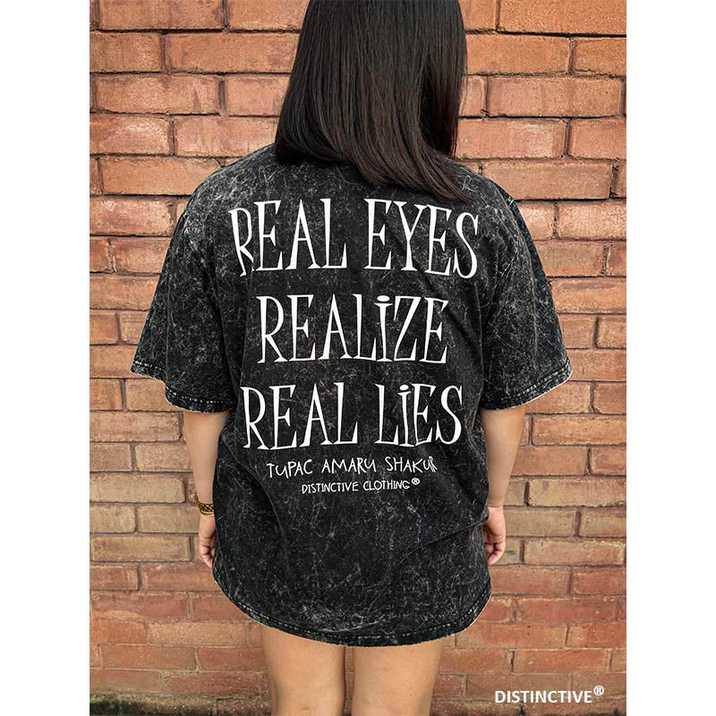 REAL EYES  - OVERSIZE VINTAGE ACID WASH