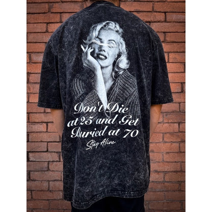 MONROE - OVERSIZE VINTAGE ACID WASH