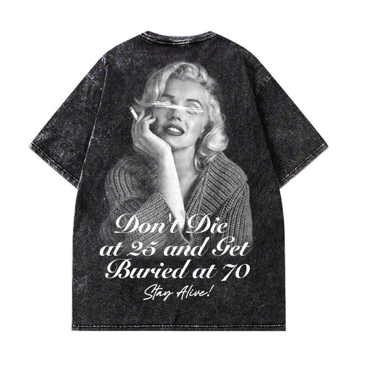 MONROE - OVERSIZE VINTAGE ACID WASH