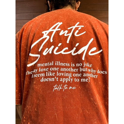 ANTI SUICIDE - OVERSIZE VINTAGE ACID WASH