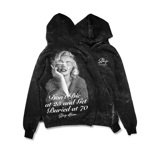 MONROE - OVERSIZE VINTAGE ACID WASH HOODIE