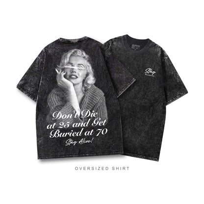 MONROE - OVERSIZE VINTAGE ACID WASH