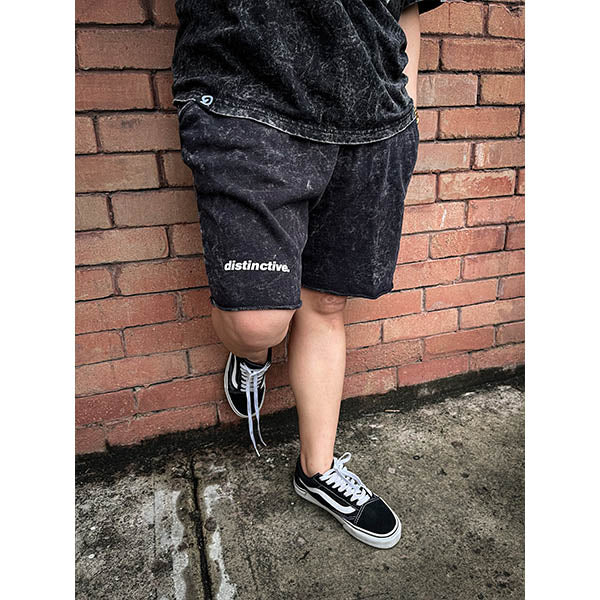 ACIDWASH SHORTS HIGH DENSITY DISTINCTIVE LOGO