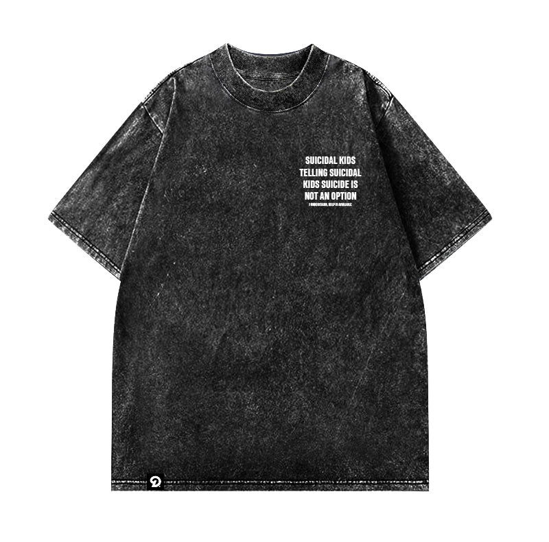 KIDS - OVERSIZE VINTAGE ACID WASH